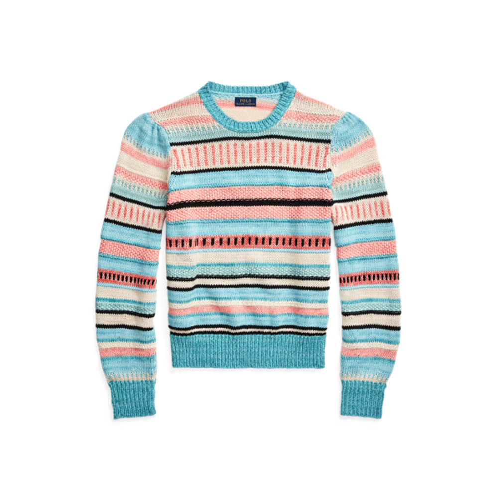 Polo Ralph Lauren Striped Cotton-Linen Sweater S